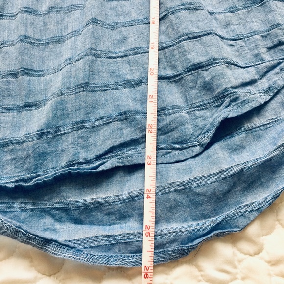 J.crew embroidered blue pleasant top - Picture 6 of 7